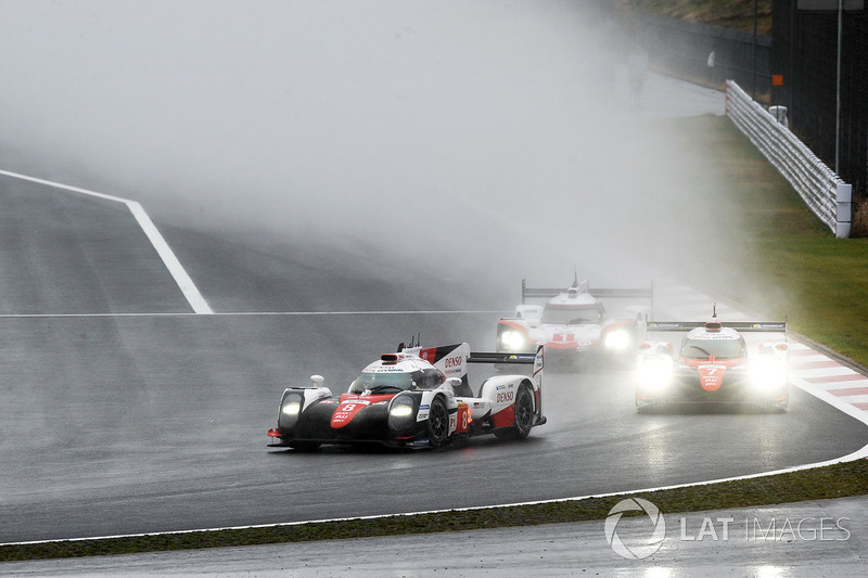 #8 Toyota Gazoo Racing Toyota TS050 Hybrid: Anthony Davidson, Sébastien Buemi, Kazuki Nakajima, #7 Toyota Gazoo Racing Toyota TS050-Hybrid: Mike Conway, Kamui Kobayashi, Jose Maria Lopez