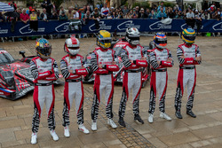 #3 Rebellion Racing Rebellion R-13: Mathias Beche, Gustavo Menezes, Thomas Laurent, #1 Rebellion Racing Rebellion R-13: Andre Lotterer, Neel Jani, Bruno Senna