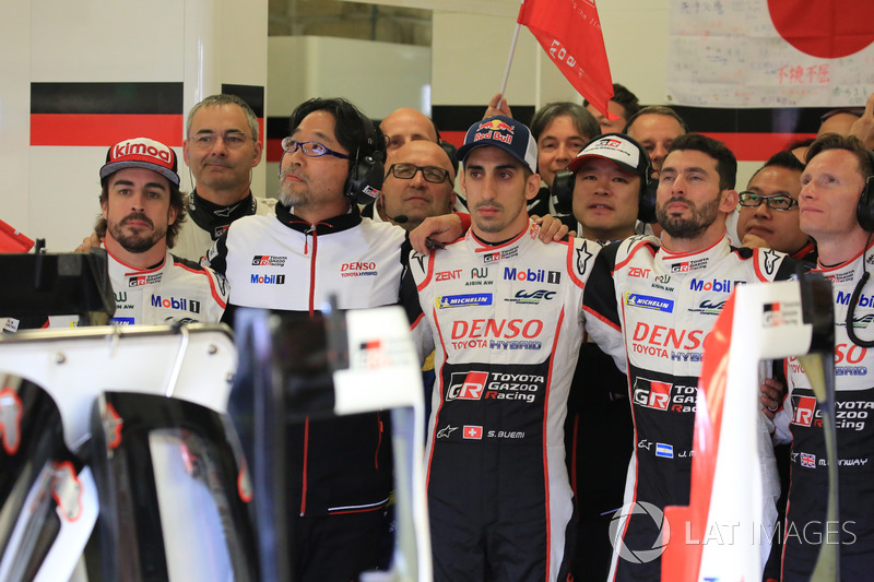 Mike Conway, Jose Maria Lopez , Sébastien Buemi, Fernando Alonso, Toyota Gazoo Racing