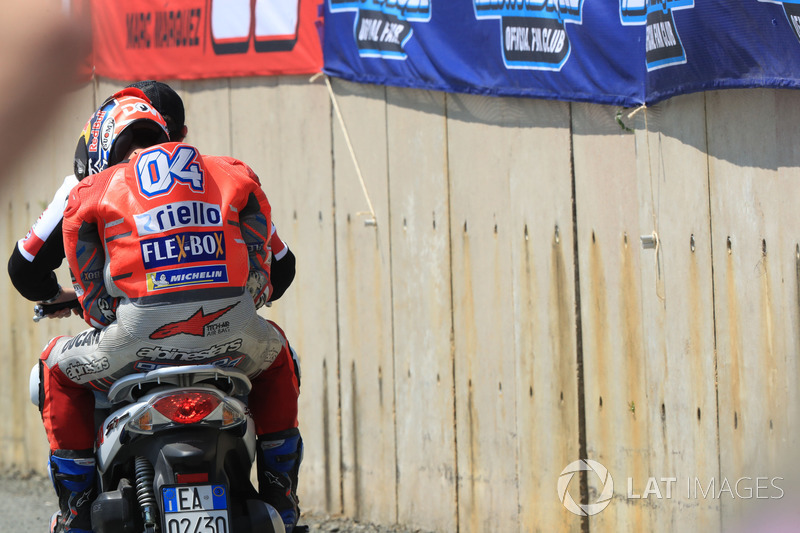 Andrea Dovizioso post crash