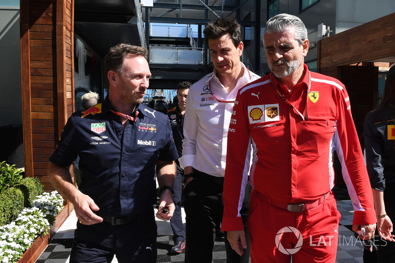 Christian Horner, Red Bull Racing Team Principal, Toto Wolff, Mercedes AMG F1 Director of Motorsport