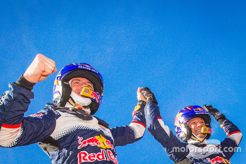 Los ganadores del Rally de MonteCarlo 2018, Sébastien Ogier, Julien Ingrassia, Ford Fiesta WRC, M-Sp