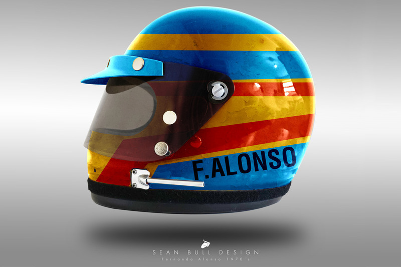 Casco concepto 1970 de Fernando Alonso