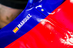 Marc Marquez, tests the Toro Rosso F1 car