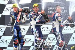 Sur le podium : race winner Jorge Martin, Del Conca Gresini Racing Moto3, le deuxième, Marco Bezzecchi, Prustel GP, le troisième, Fabio Di Giannantonio, Del Conca Gresini Racing Moto3