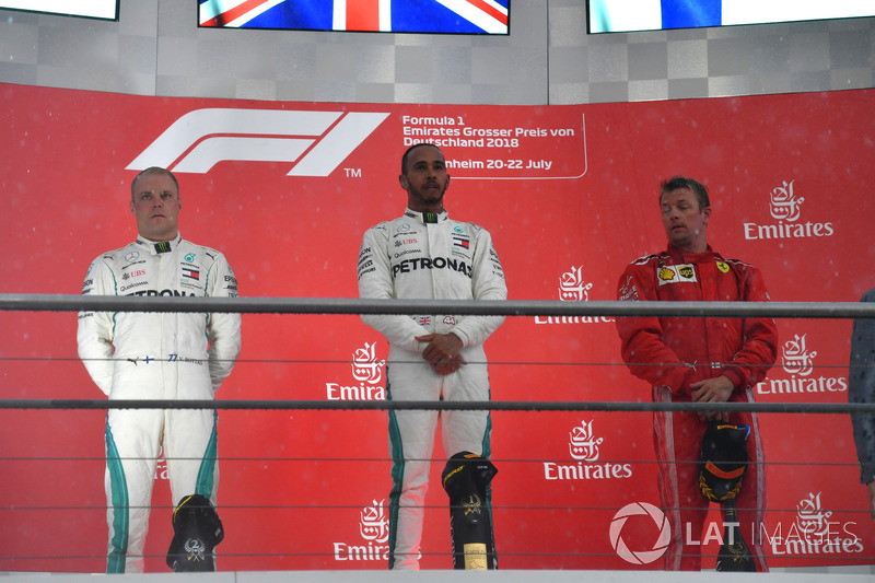 Podium: 1. Lewis Hamilton, 2. Valtteri Bottas, 3. Kimi Raikkonen