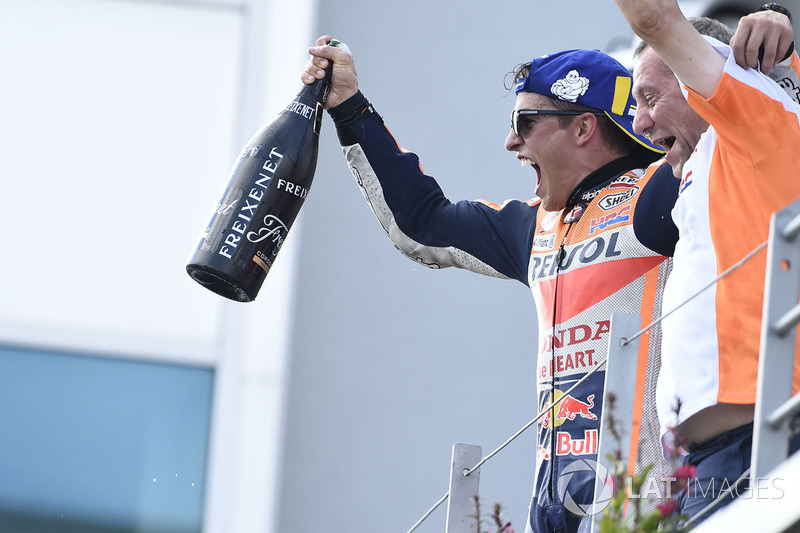 Podium: race winner Marc Marquez, Repsol Honda Team