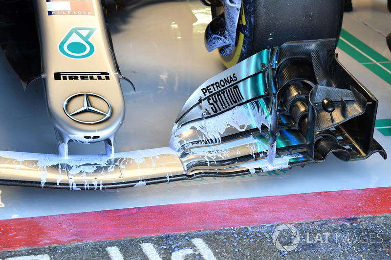 Mercedes-AMG F1 W09 front wing with aero paint