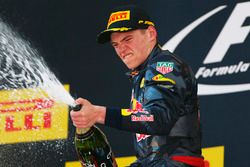 Podium: winner Max Verstappen, Red Bull Racing