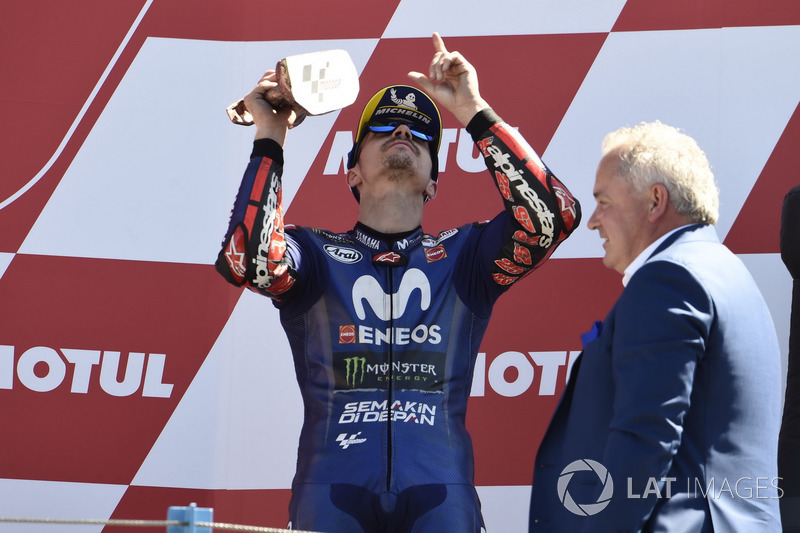 Podio: Maverick Viñales, Yamaha Factory Racing