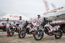 #61 Hero MotoSports Team Rally: Oriol Mena, #49 Hero MotoSports Team Rally: CS Santosh, #26 Hero Mot