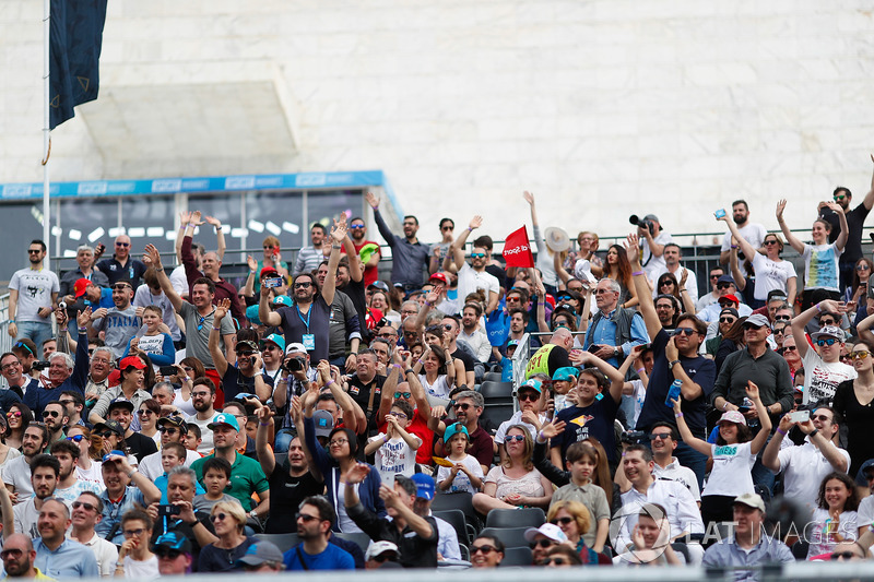 Fans fill the grandstands