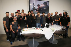 Alessio Rovera, Tsunami RT, festeggia la vittoria della Porsche Carrera Cup 2017