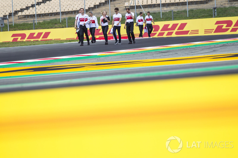 Pályabejárás - F1 2018 - Barcelona - csütörtök