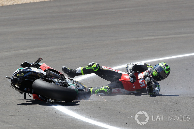 Cal Crutchlow, Team LCR Honda, caída