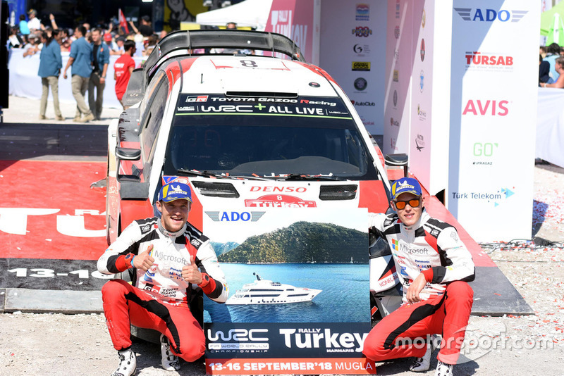Yarış galibi Ott Tänak, Martin Järveoja, Toyota Gazoo Racing