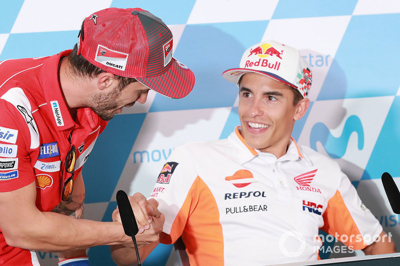 Andrea Dovizioso, Ducati Team, Marc Marquez, Repsol Honda Team