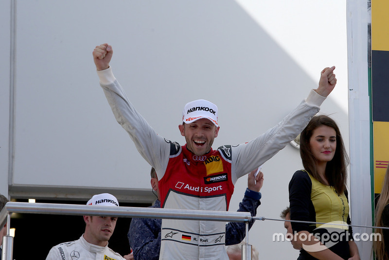 Podium: Race winner René Rast, Audi Sport Team Rosberg