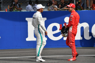 Lewis Hamilton, Mercedes AMG F1 ve Sebastian Vettel, Ferrari
