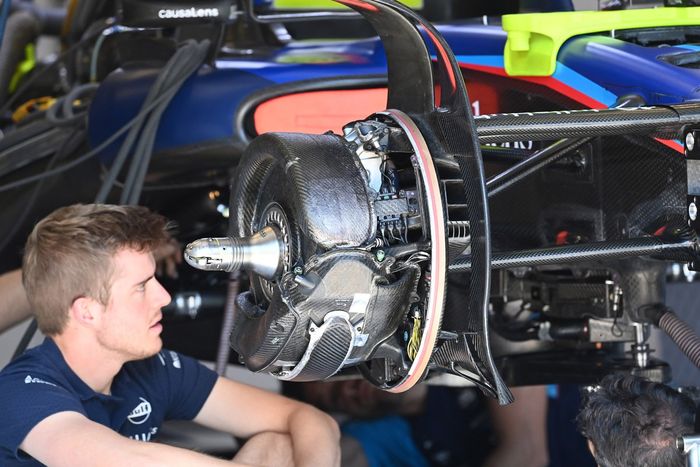 Detalles técnicos del Williams FW45