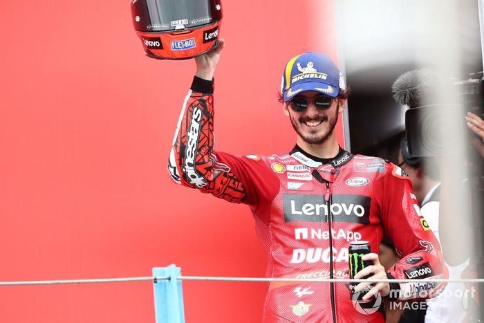Podio: ganador Francesco Bagnaia, Ducati Team