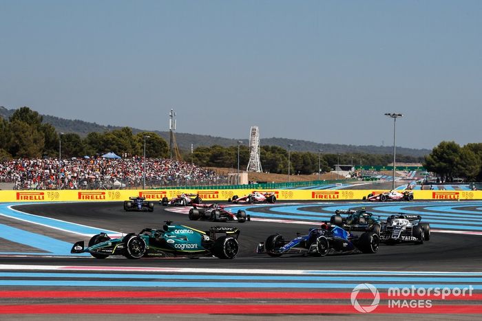 Lance Stroll, Aston Martin AMR22, Alex Albon, Williams FW44, Pierre Gasly, AlphaTauri AT03