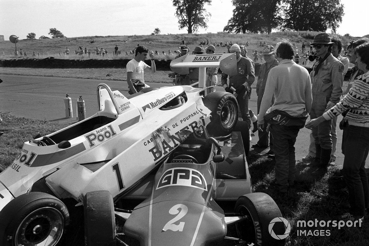 Ayrton Senna und Martin Brundle