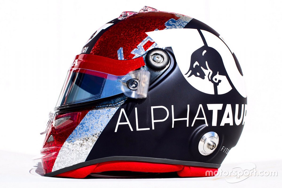 Шлем Даниила Квята, AlphaTauri, в 2020 году