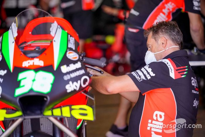 Bike of Bradley Smith, Aprilia Racing Team Gresini