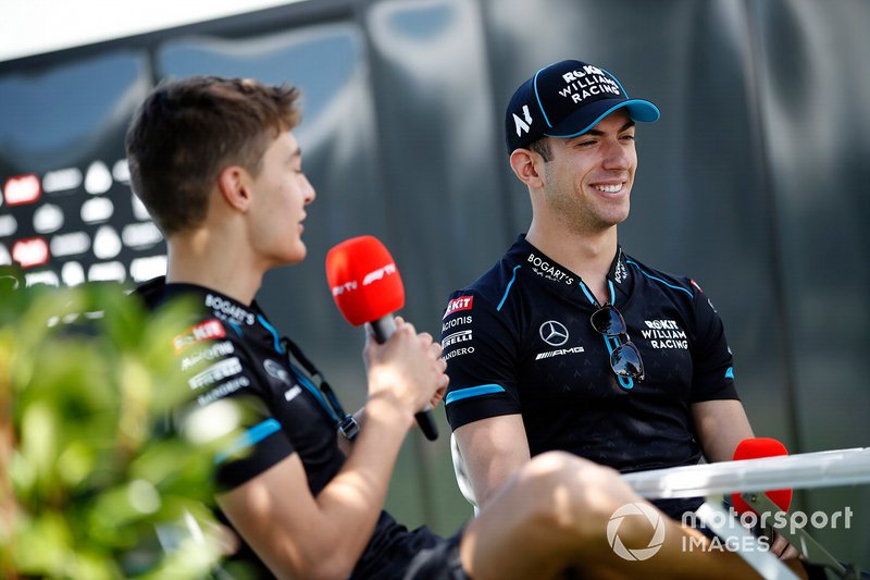 George Russell, Williams Racing, y Nicholas Latifi, Williams Racing