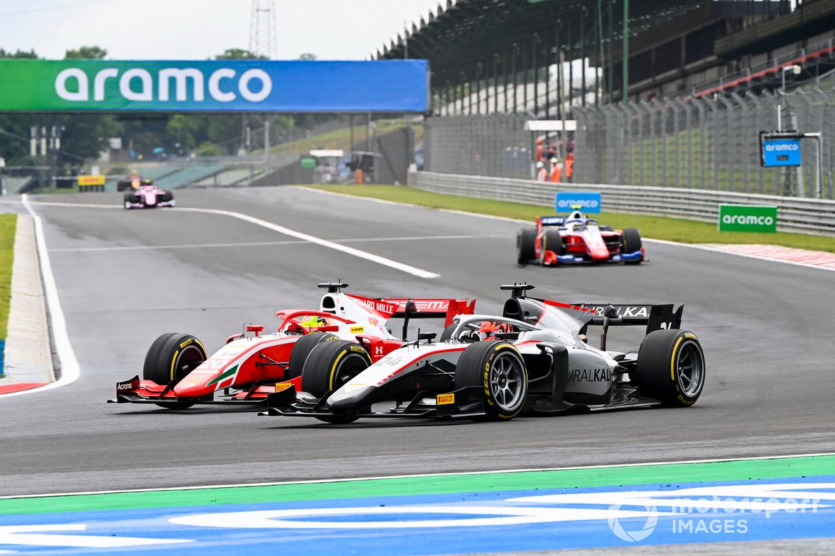 Mick Schumacher, Prema Racing and Nikita Mazepin, Hitech Grand Prix