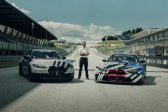 Markus Flasch, CEO of BMW M GmbH with the BMW M4 GT3 and BMW M4
