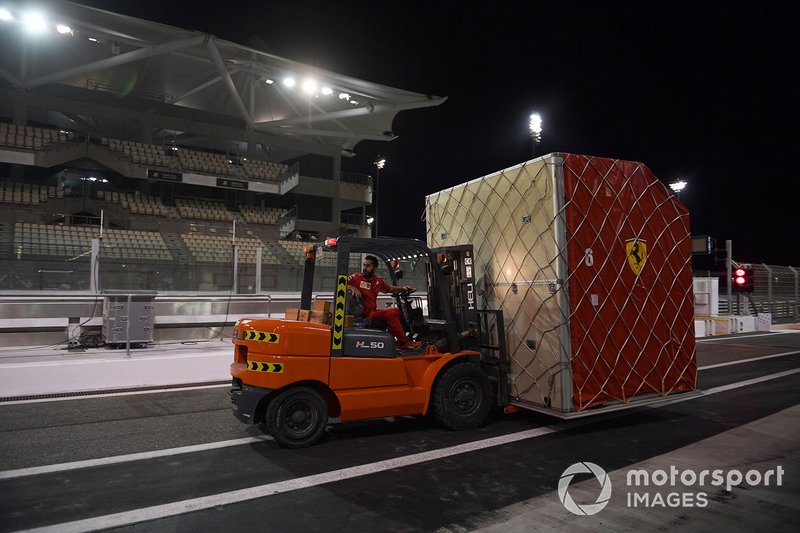 Forklift and Ferrari freight