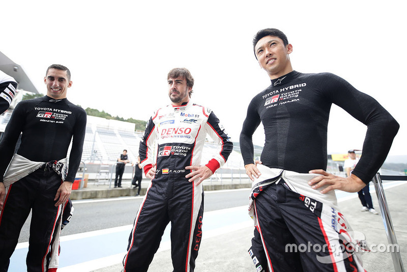 Sébastien Buemi, Fernando Alonso, Kazuki Nakajima, Toyota Gazoo Racing