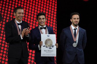 MotoGP Top-3 - (Da sx a dx) - Valentino Rossi - Yamaha Factory Racing, Marc Marquez - Repsol Honda, Andrea Dovizioso - Ducati