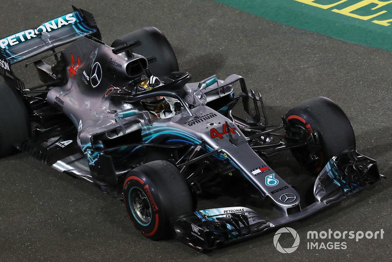 Ganador de la carrera Lewis Hamilton, Mercedes AMG F1 W09