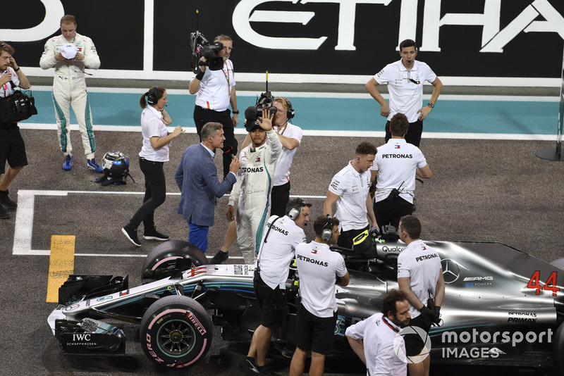 Lewis Hamilton, Mercedes-AMG F1 W09 en Parc Ferme