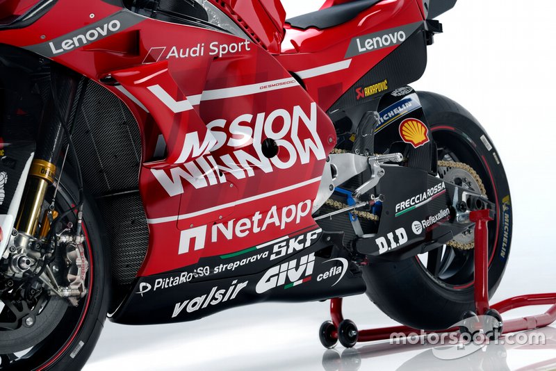 Detalles de la Ducati Desmosedici GP19