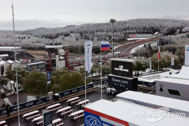 Nieve en Spa-Francorchamps