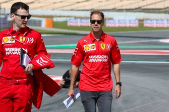Sebastian Vettel, Ferrari, pist yürüyüşü