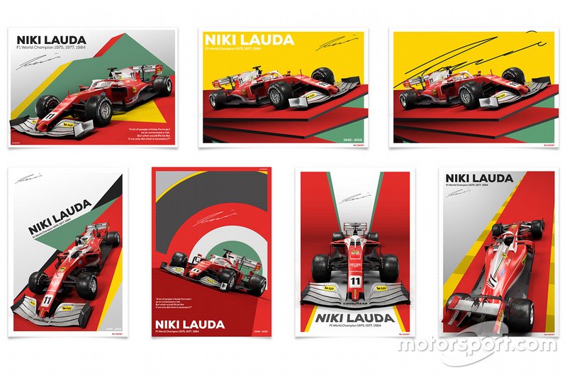 Niki Lauda tribute posters