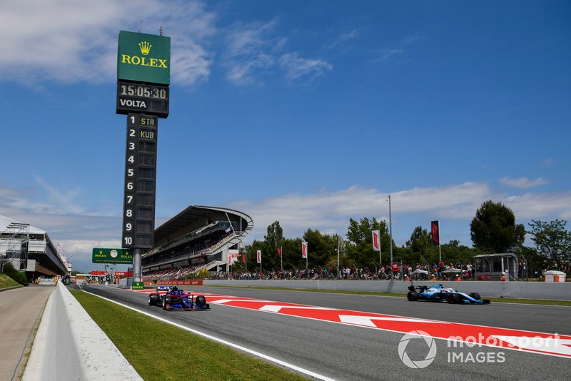George Russell, Williams Racing FW42, Alexander Albon, Toro Rosso STR14