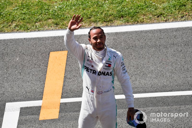 Lewis Hamilton, Mercedes AMG F1, after Qualifying