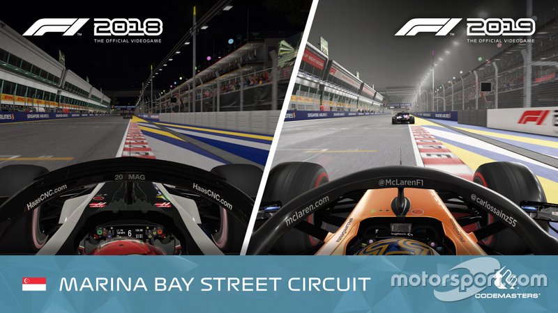 F1 2018 vs. F1 2019