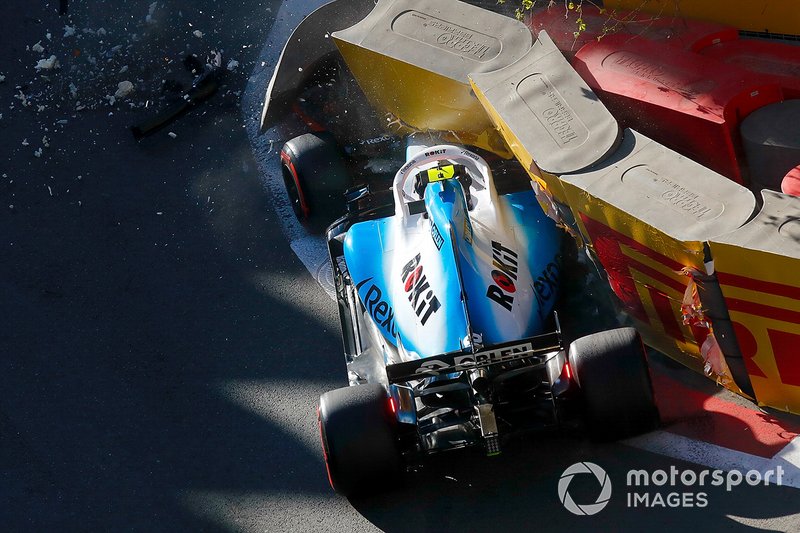 Choque de Robert Kubica, Williams