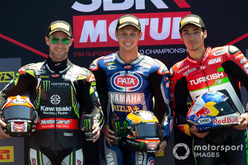 Jonathan Rea, Kawasaki Racing, Michael van der Mark, Pata Yamaha, Toprak Razgatlioglu, Turkish Puccetti Racing