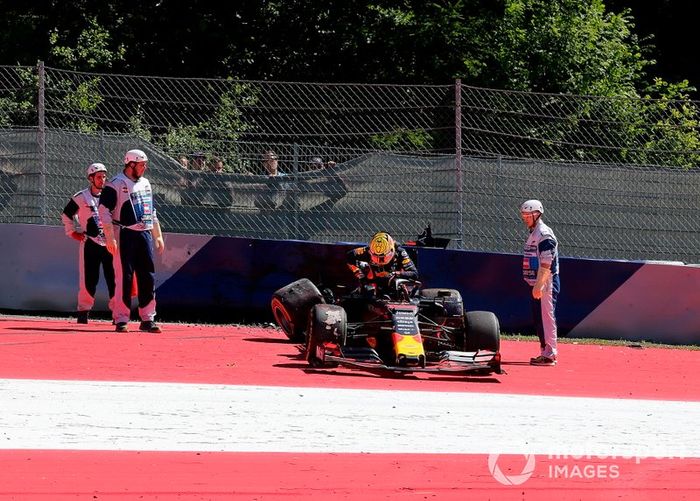 Choque de Max Verstappen, Red Bull Racing RB15