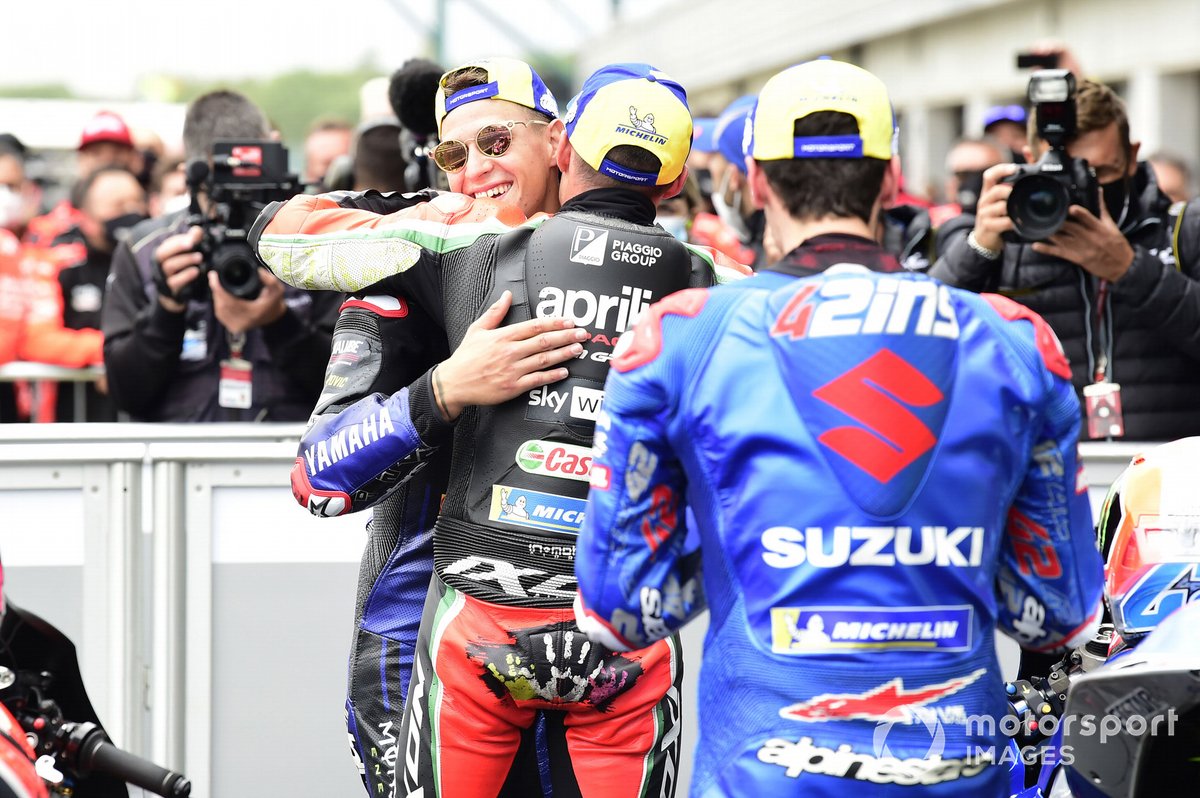 Alex Rins, Team Suzuki MotoGP, Fabio Quartararo, Yamaha Factory Racing, Aleix Espargaro, Aprilia Racing Team Gresini