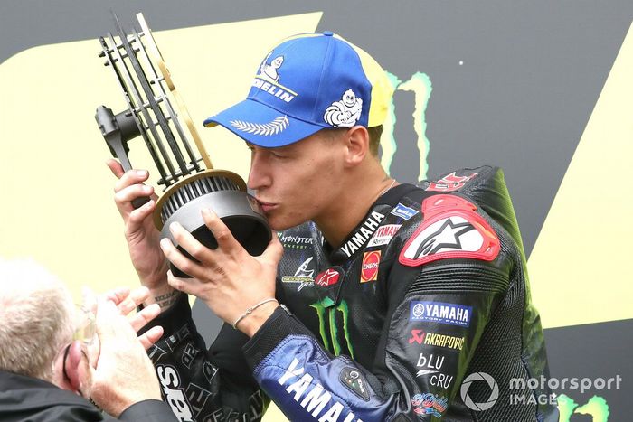 Podio: ganador Fabio Quartararo, Yamaha Factory Racing