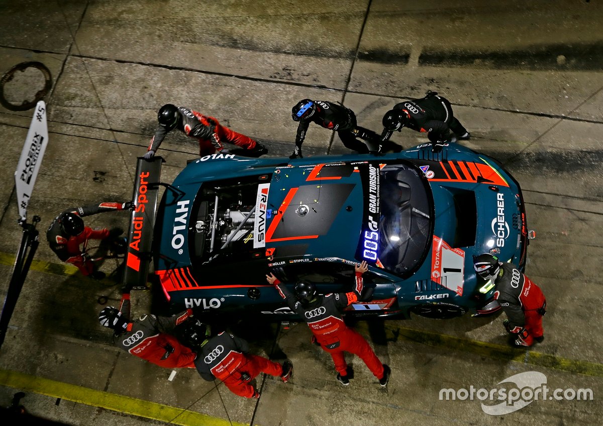 #1 Audi Sport Team Phoenx Audi R8 LMS GT3: Nico Müller, Dries Vanthoor, Frederic Vervisch